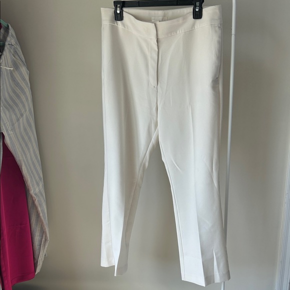 Cropped Cream Suit Pants - Picture 1 of 7